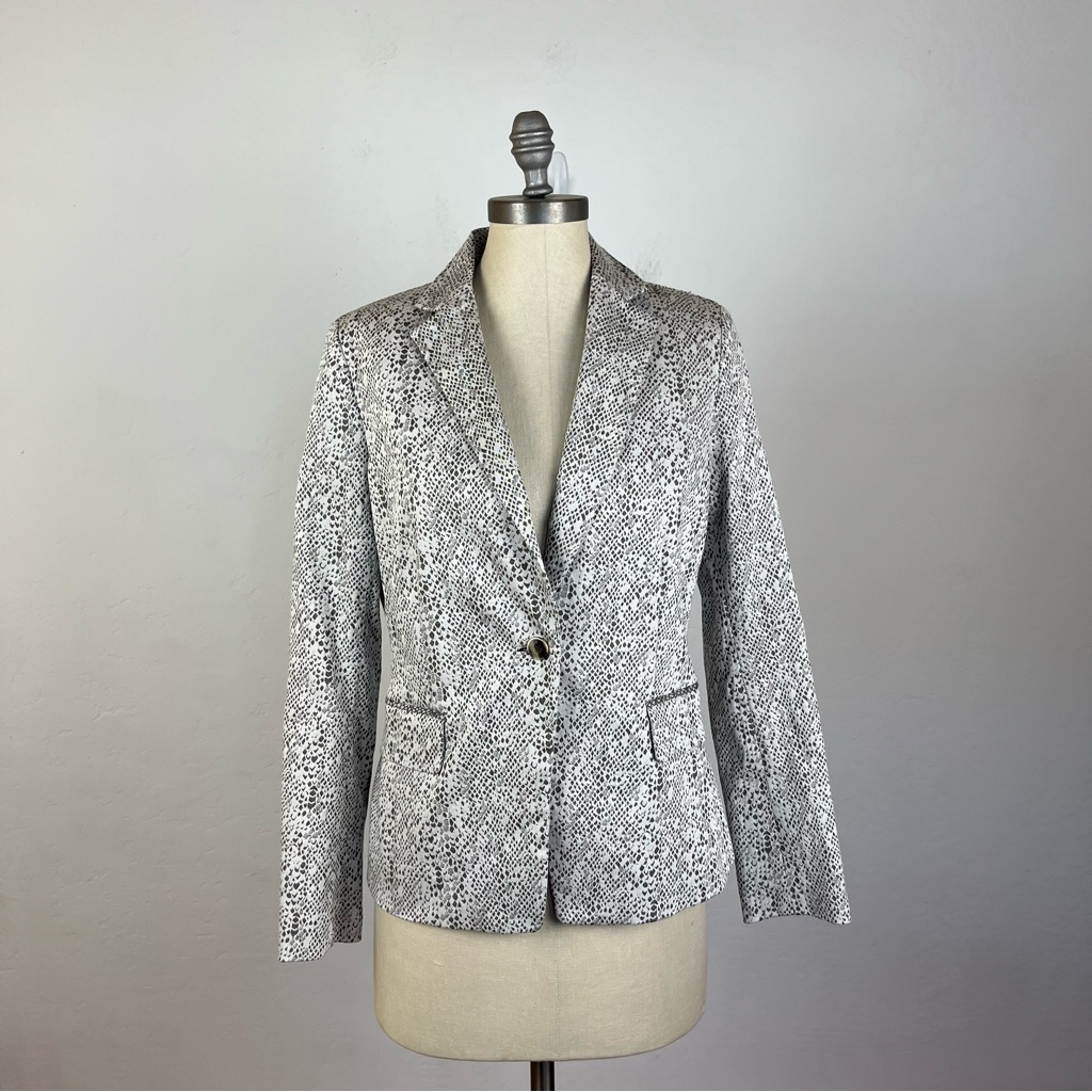 E By Etcetera Patterned Blazer